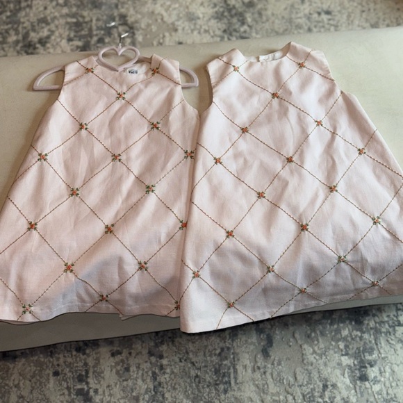 ATN TWIN MOMS! Kali Pink Kids Dress with Floral Accents - Picture 14 of 14